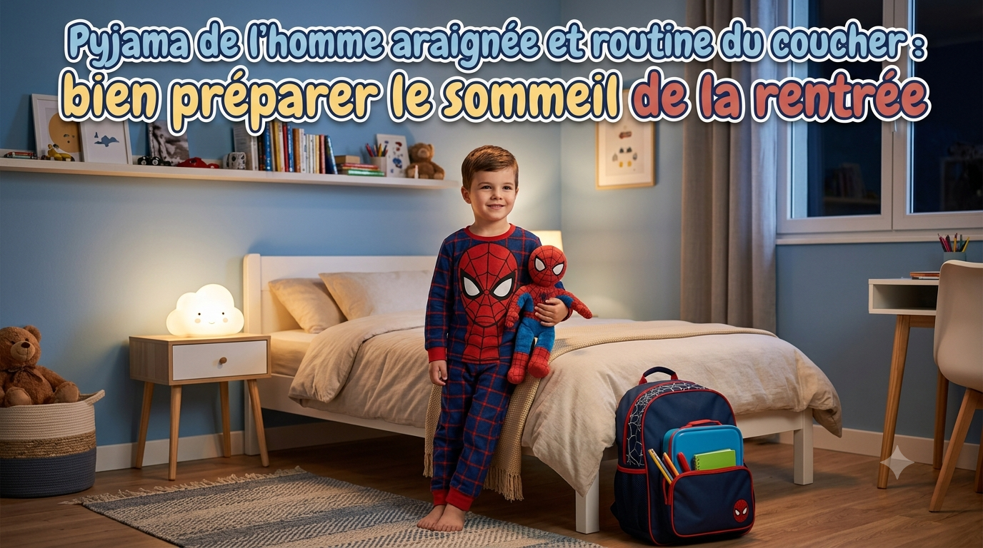 Pyjama Spider-Man et routine du coucher : bien preparer le sommeil de la rentree