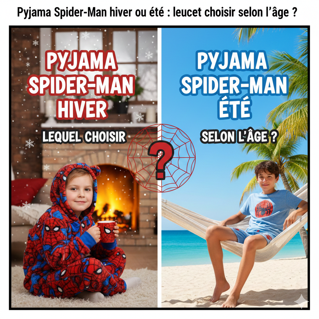Pigiama di Spider-Man per l'inverno o l'estate: quale scegliere a seconda dell'età?