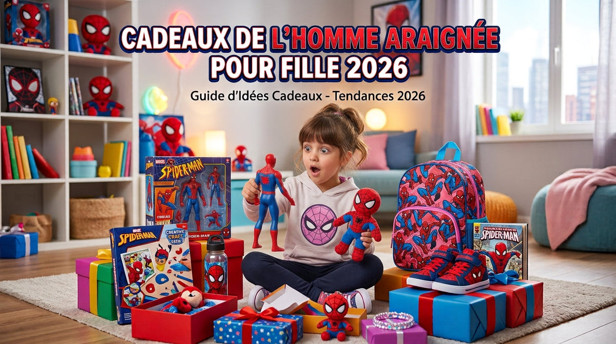 Cadeaux Spider-Man pour fille 2026 : le guide complet par âge, style et budget