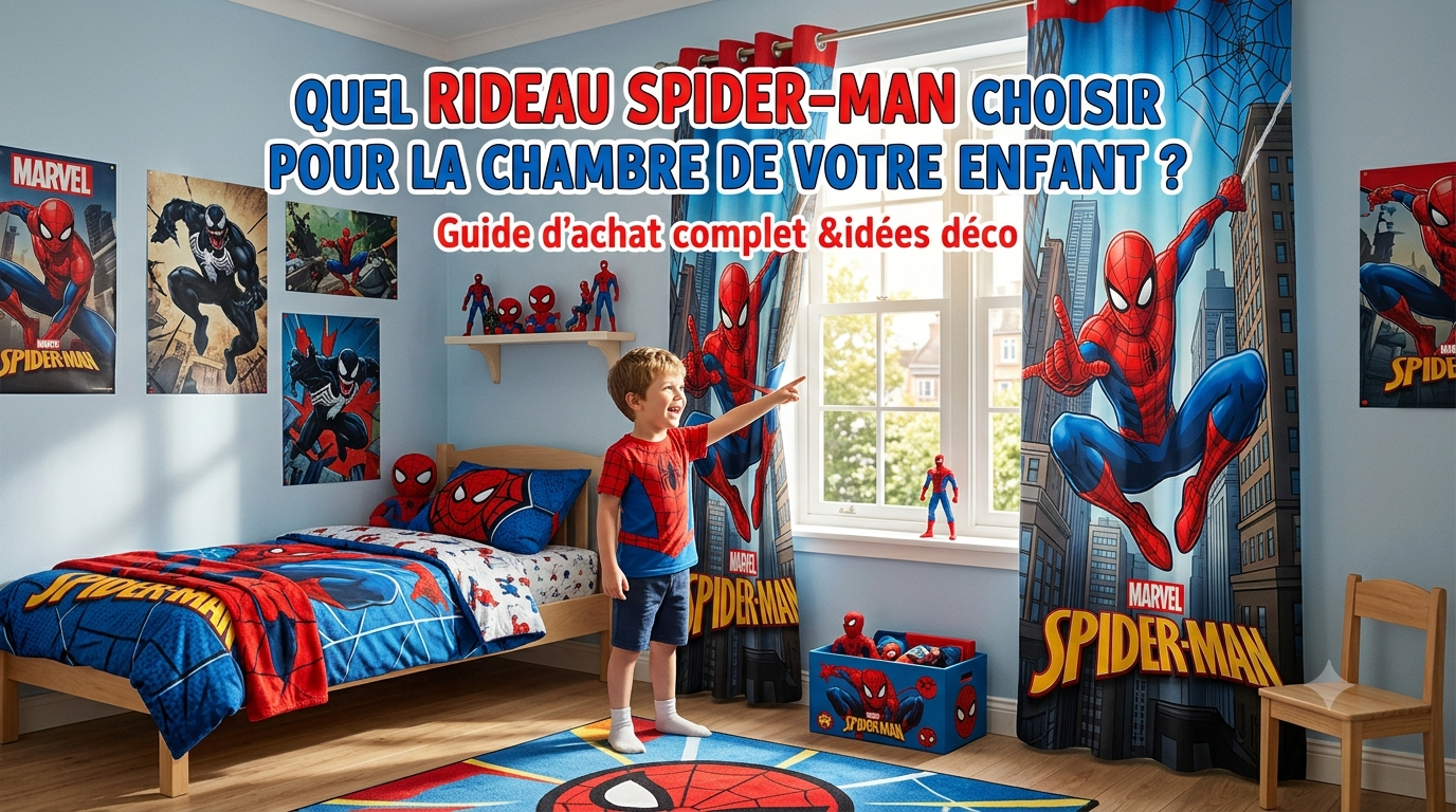 Quel rideau Spider-Man choisir pour la chambre de votre enfant ?