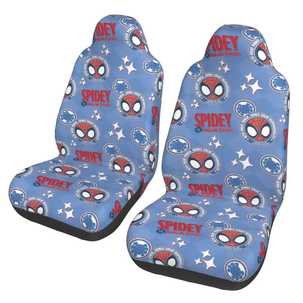 Housse de Siege Spiderman Logo Rouge