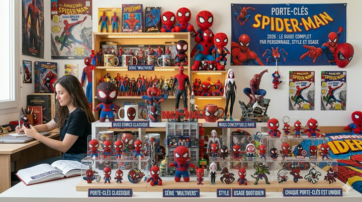 Porte-clés Spider-Man 2026 : le guide complet par personnage, style et usage