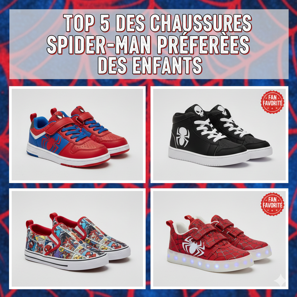 Los 5 zapatos de Spider-Man favoritos entre los niños 