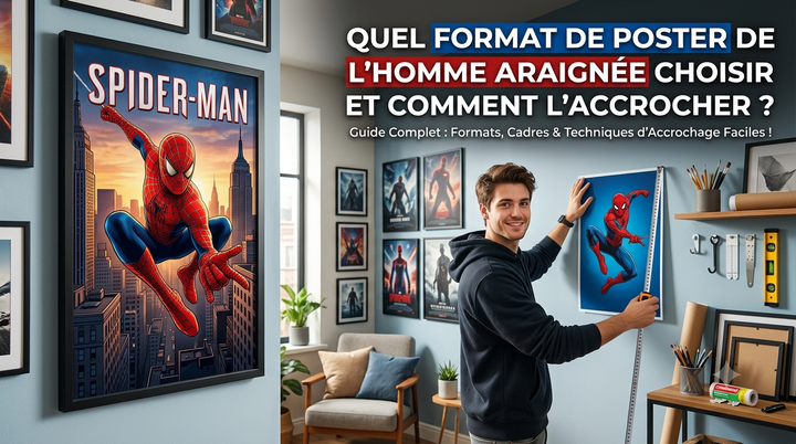Quel format de poster Spider-Man choisir et comment l'accrocher ?