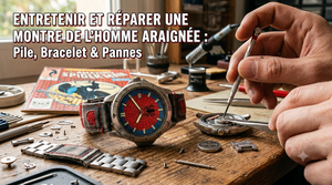 Entretenir et réparer une montre Spider-Man : pile, bracelet et pannes