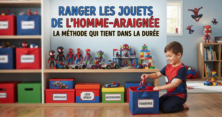 Ranger les jouets Spider-Man : la méthode qui tient dans la durée