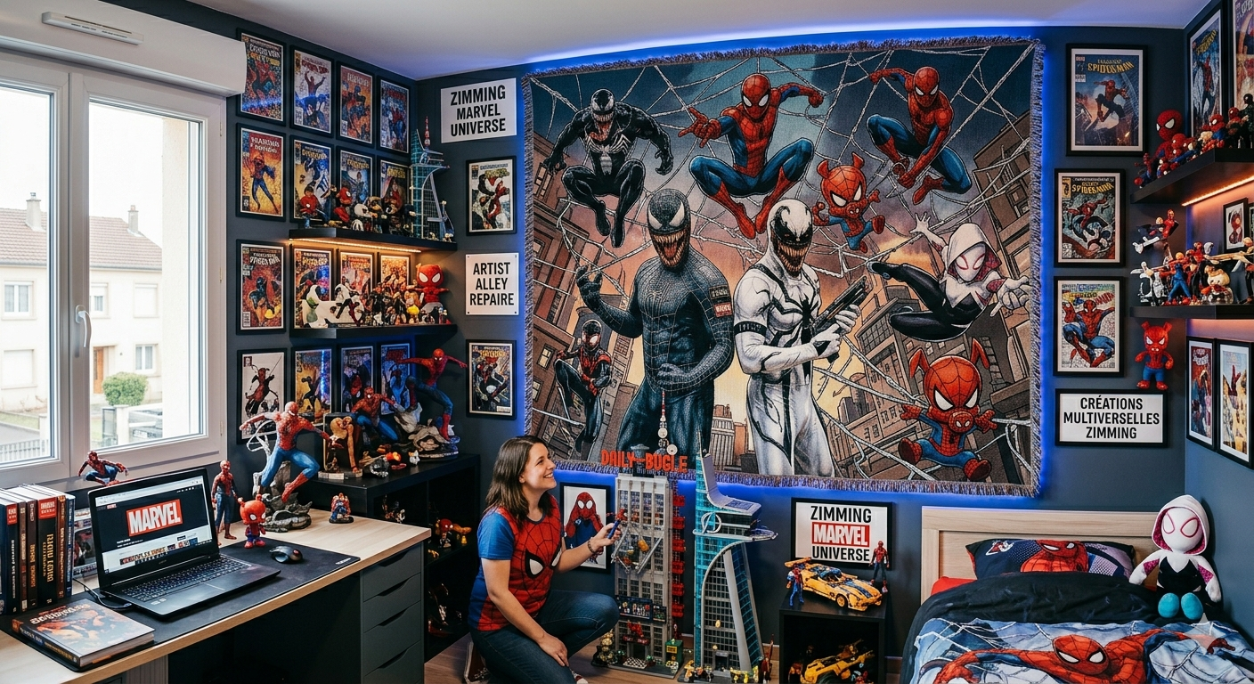 Arazzo di Spider-Man: il pezzo forte per trasformare la parete di una camera da letto nella tana del Tessiragnatele