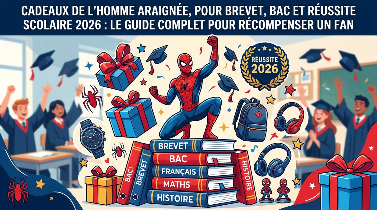 Cadeaux Spider-Man pour Brevet, Bac et Réussite Scolaire 2026 : Le Guide Complet pour Récompenser un Fan