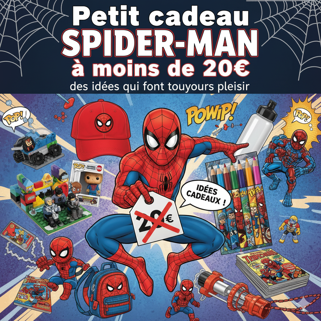 Petit cadeau Spider-Man à moins de 20€ : des idées qui font toujours plaisir