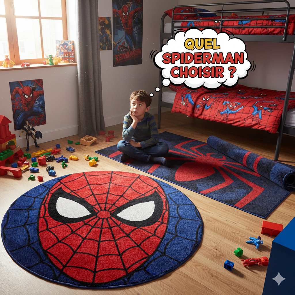 Quel tapis Spider-Man choisir pour une chambre immersive