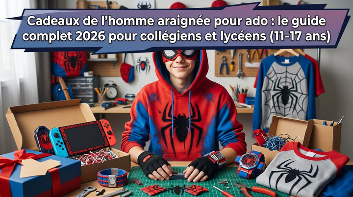 Cadeaux Spider-Man pour ado : le guide complet 2026 pour collégiens et lycéens (11-17 ans)