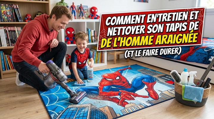 Comment entretenir et nettoyer son tapis Spider-Man (et le faire durer)