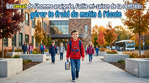 Le sweat Spider-Man, l'allie mi-saison de la rentree : gerer le froid du matin a l'ecole
