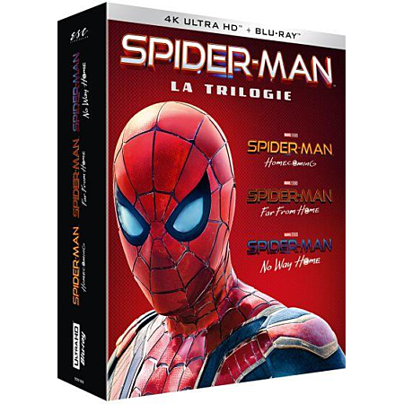 DVD Film Spiderman - Trilogie Tom Holland - 4K Blu-Ray