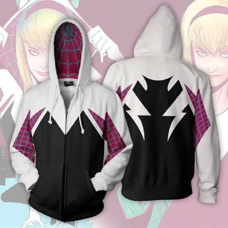 Sweat Zip à Capuche Spidergwen