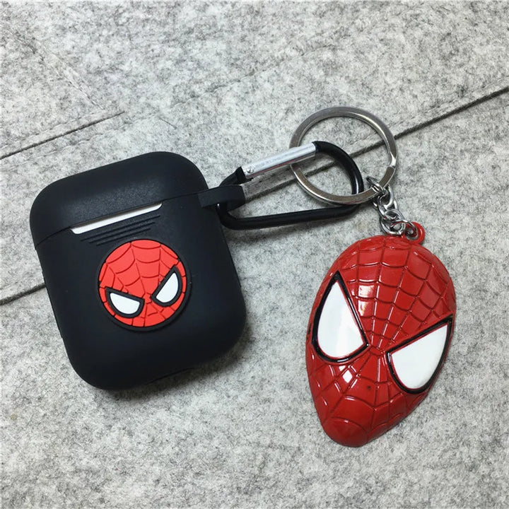 Coque pour Airpods Spiderman avec Porte Clé