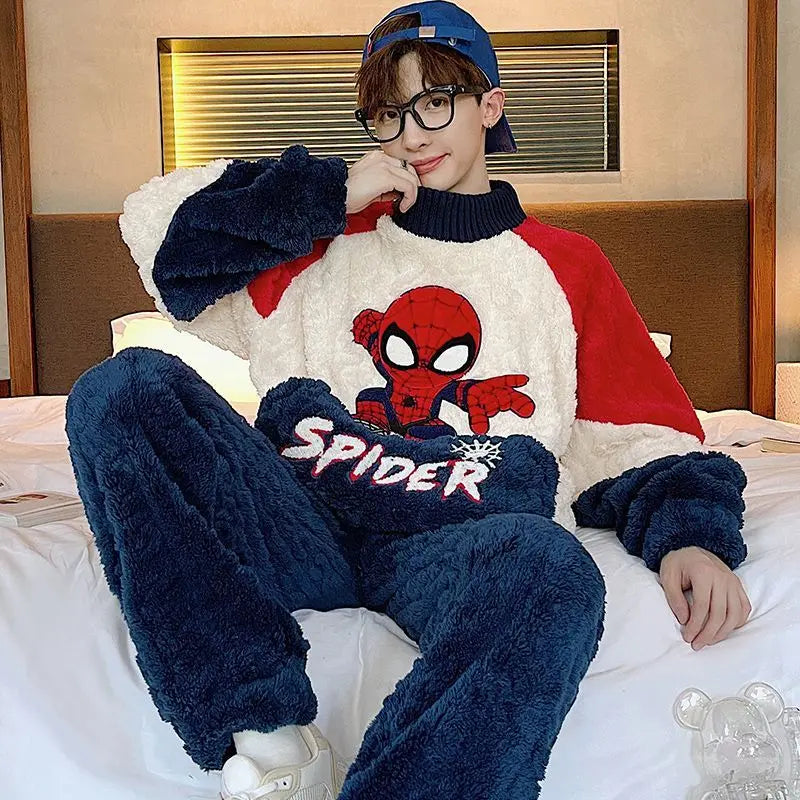 Ensemble Pyjama Spider-Man en Flanelle douce et Epaisse