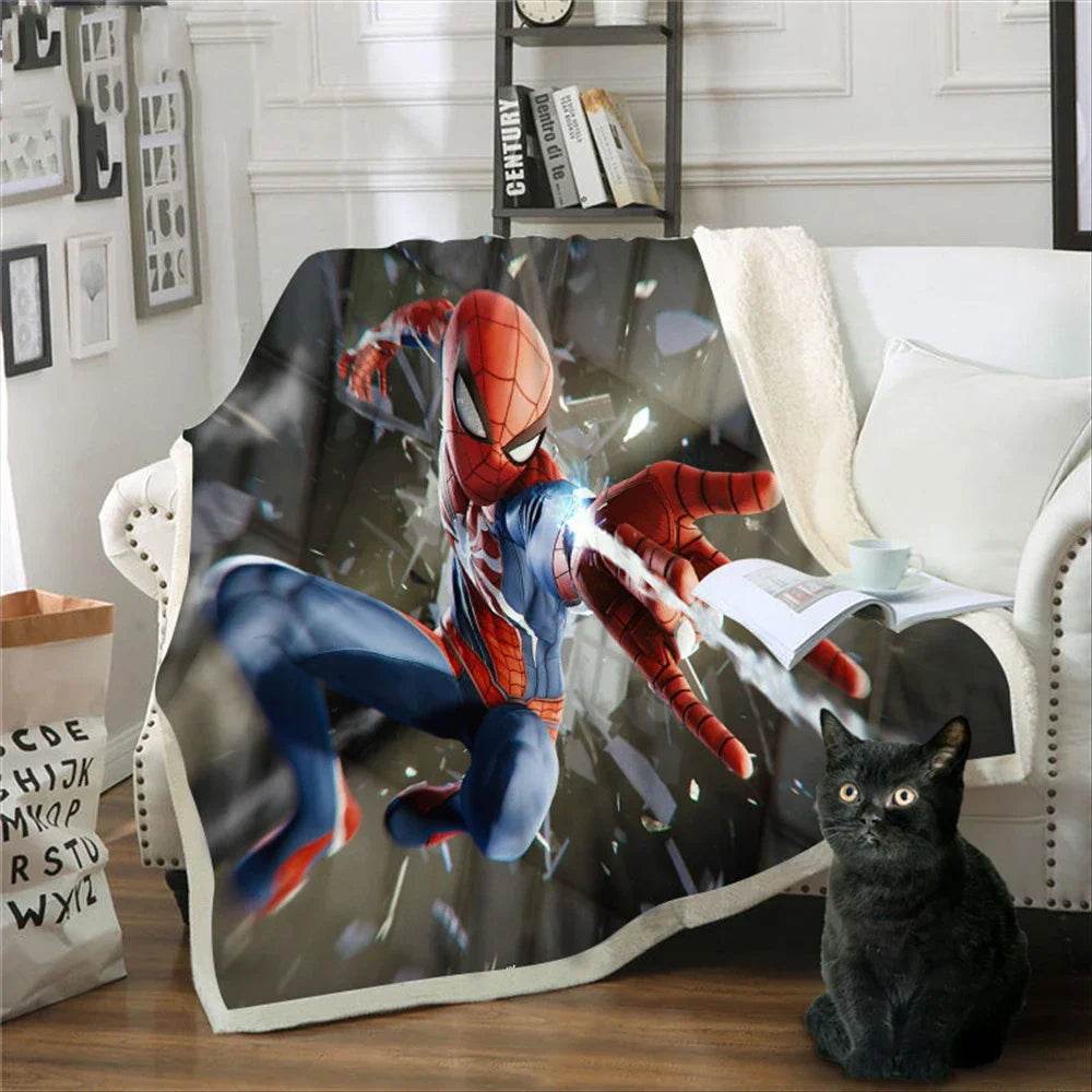 Plaid Spiderman Double Epaisseur