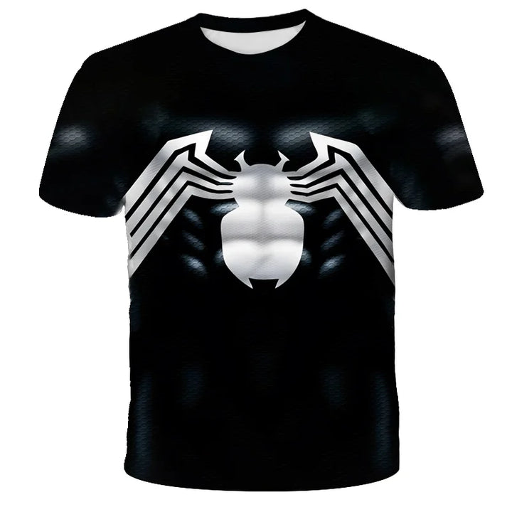 T-Shirt Spider-Man Noir pour Enfant Motif Symbiote