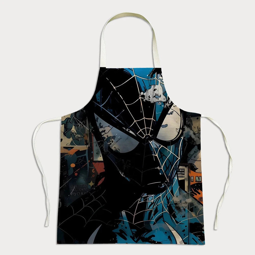 Delantal de Spiderman negro