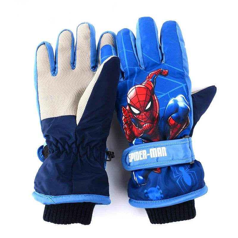 Spiderman: 6 Paia Guanti Invernali Per Bambini - Supereroi Marvel, Caldi E Morbidi, Taglie 2-4 E 4-7 Anni