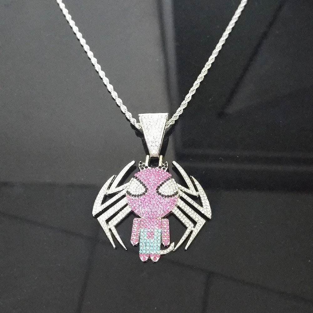 Collana con brillantini di Spiderman