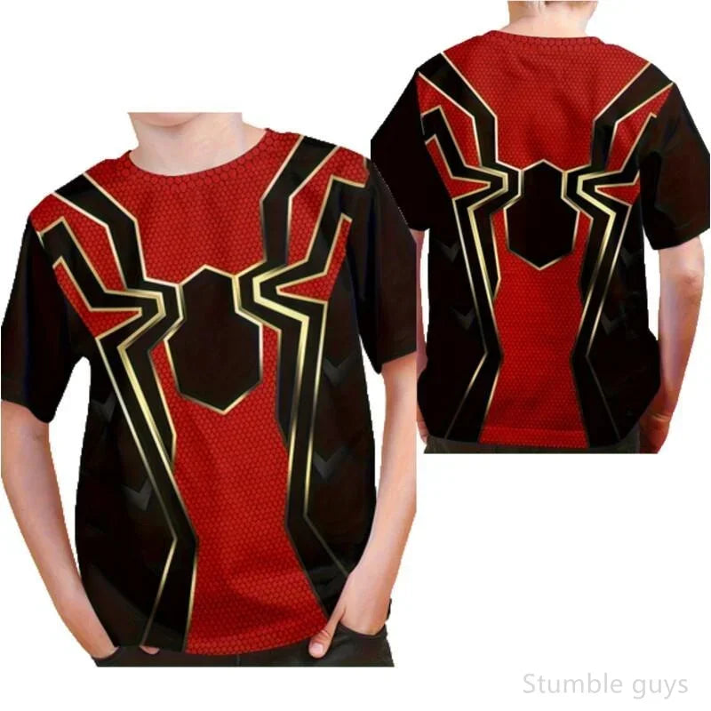 T-Shirt Spider-Man pour Enfant Motif Iron-Spider