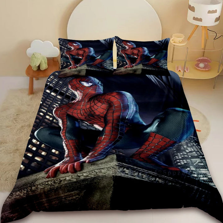 Housse de Couette Spiderman dans la Nuit
