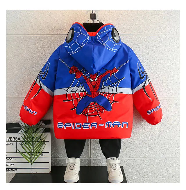 Veste Doudoune à Capuche Spider-Man pour Enfant
