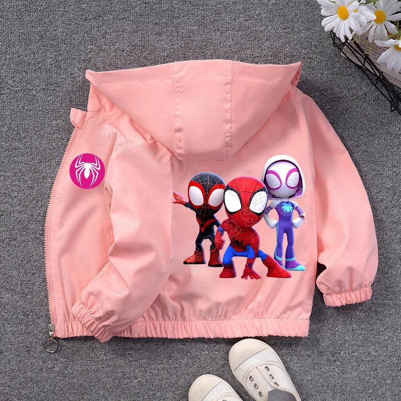 Veste Spiderman Coupe Vent pour Enfant