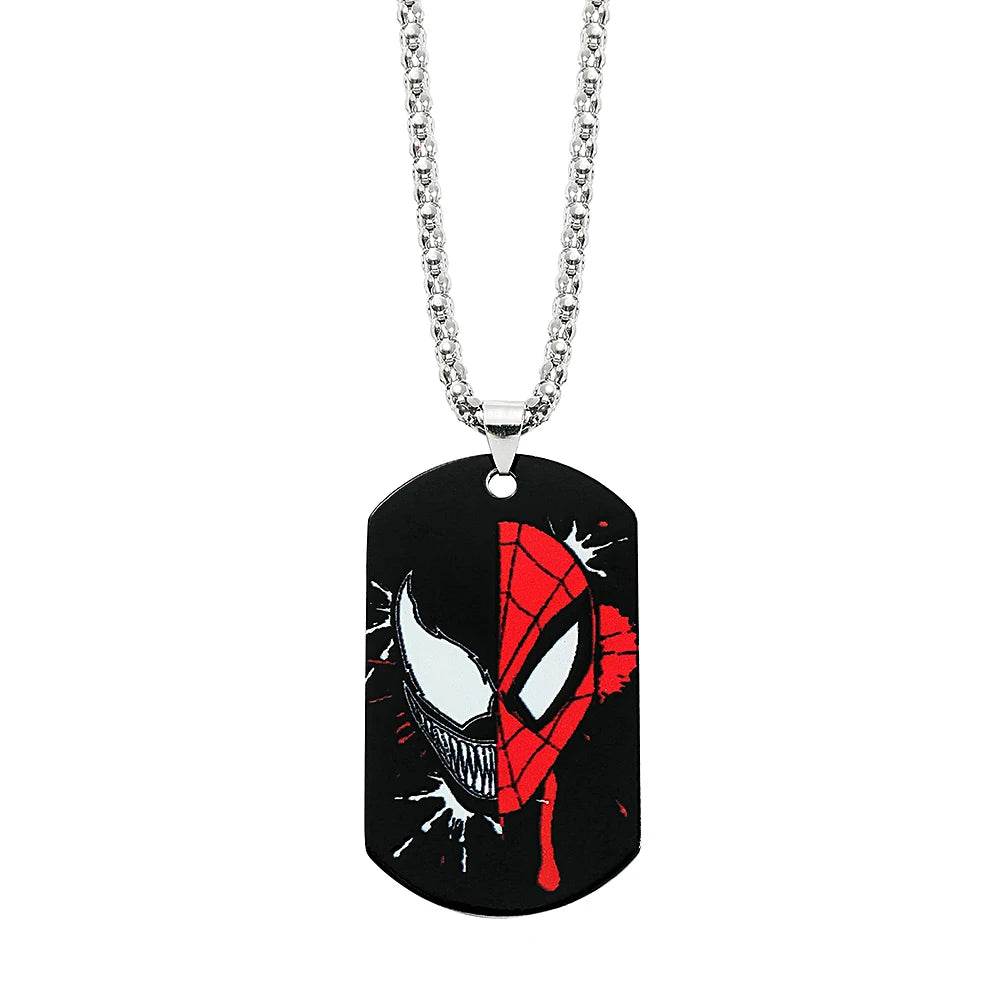 Collier Spiderman et Venom