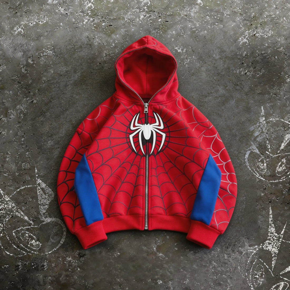 Sweat à Capuche Premium Spider-Man Costume Déchiré
