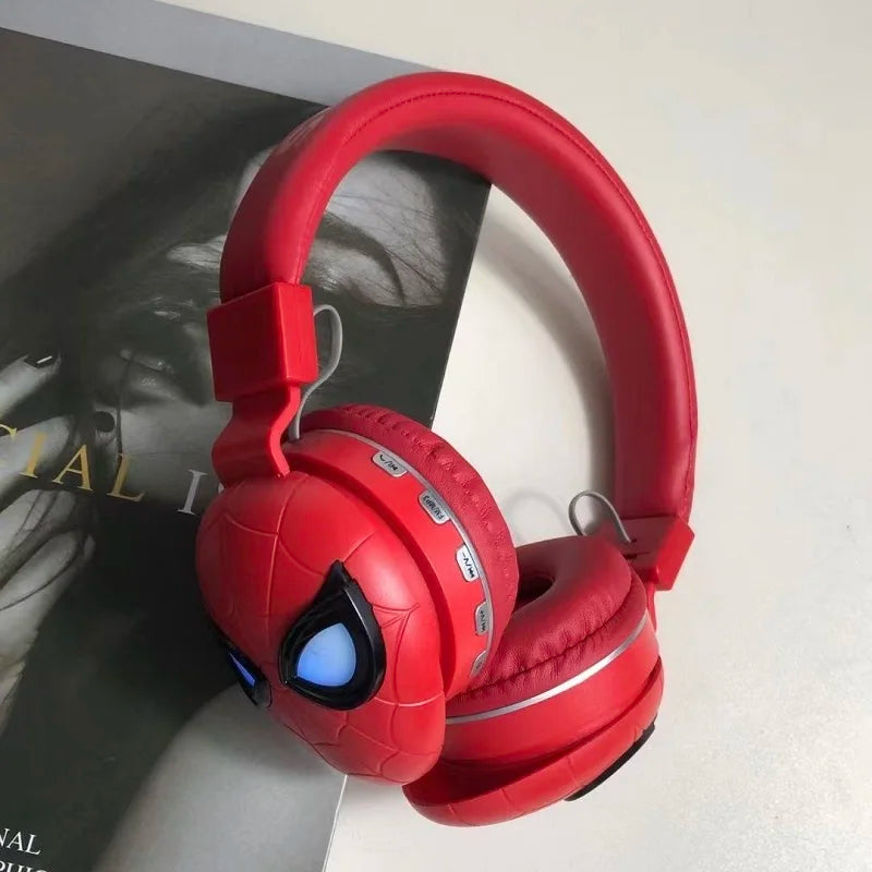 Casque Audio Bluetooth Spiderman à LED