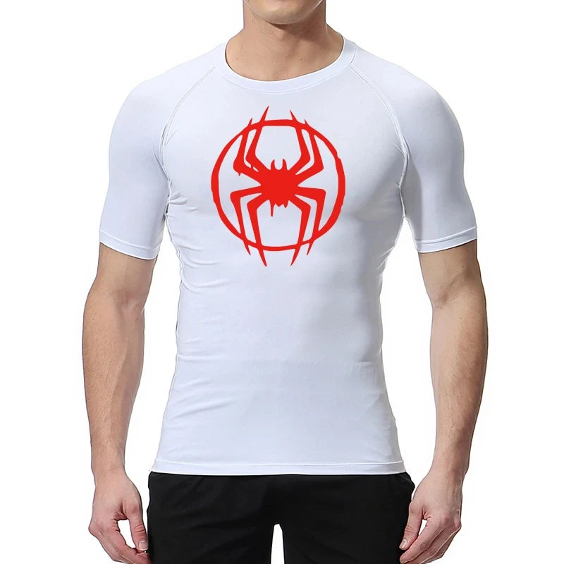 T-Shirt de Compression Manche Courte Spiderman Miles Morales