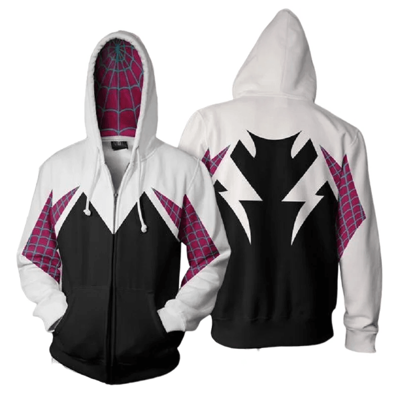 Sweat Zip à Capuche Spidergwen