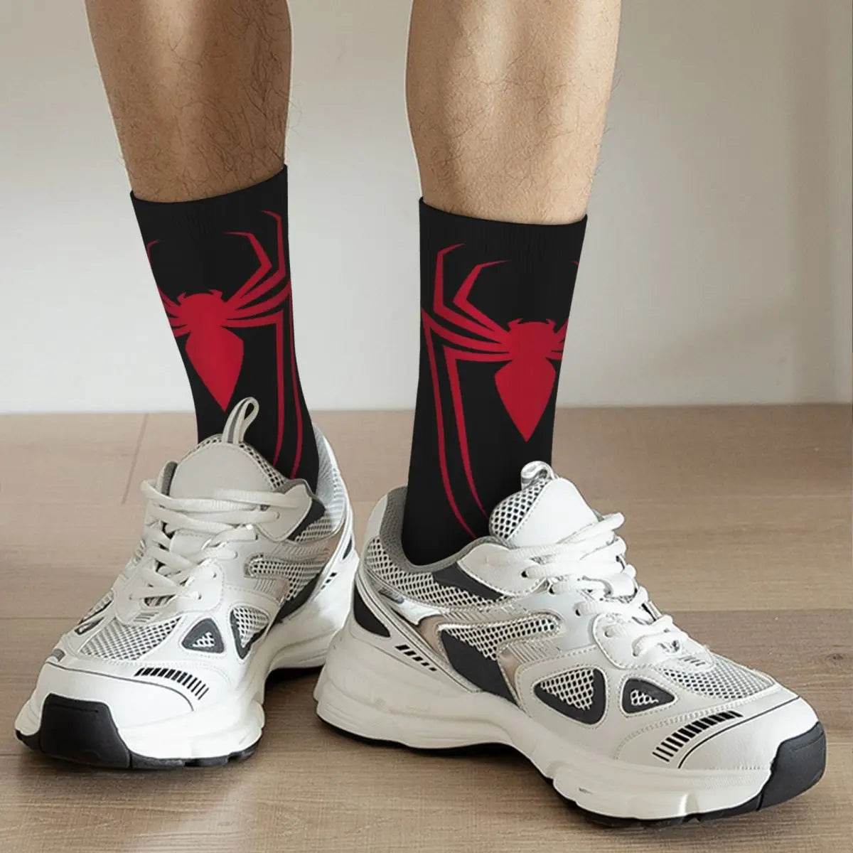 Chaussette Spiderman Logo Araignée