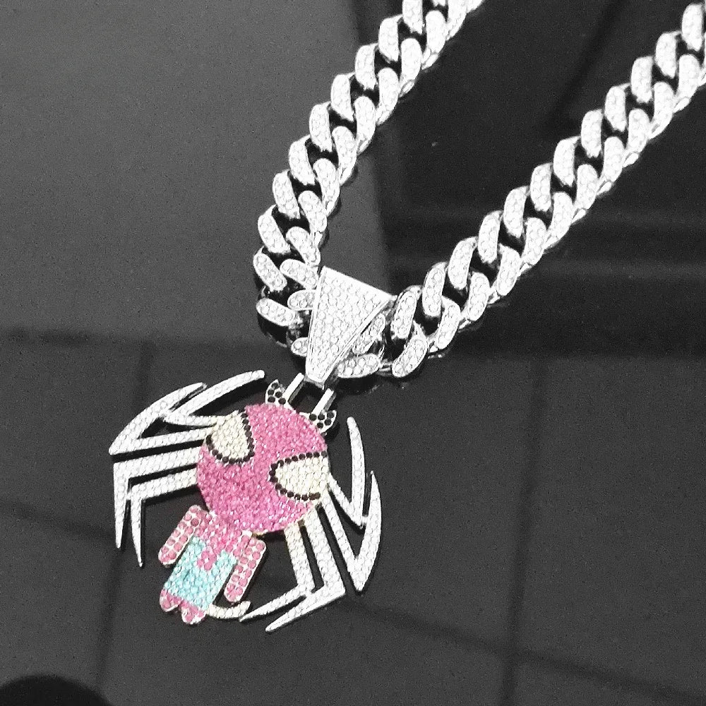 Collana con brillantini di Spiderman