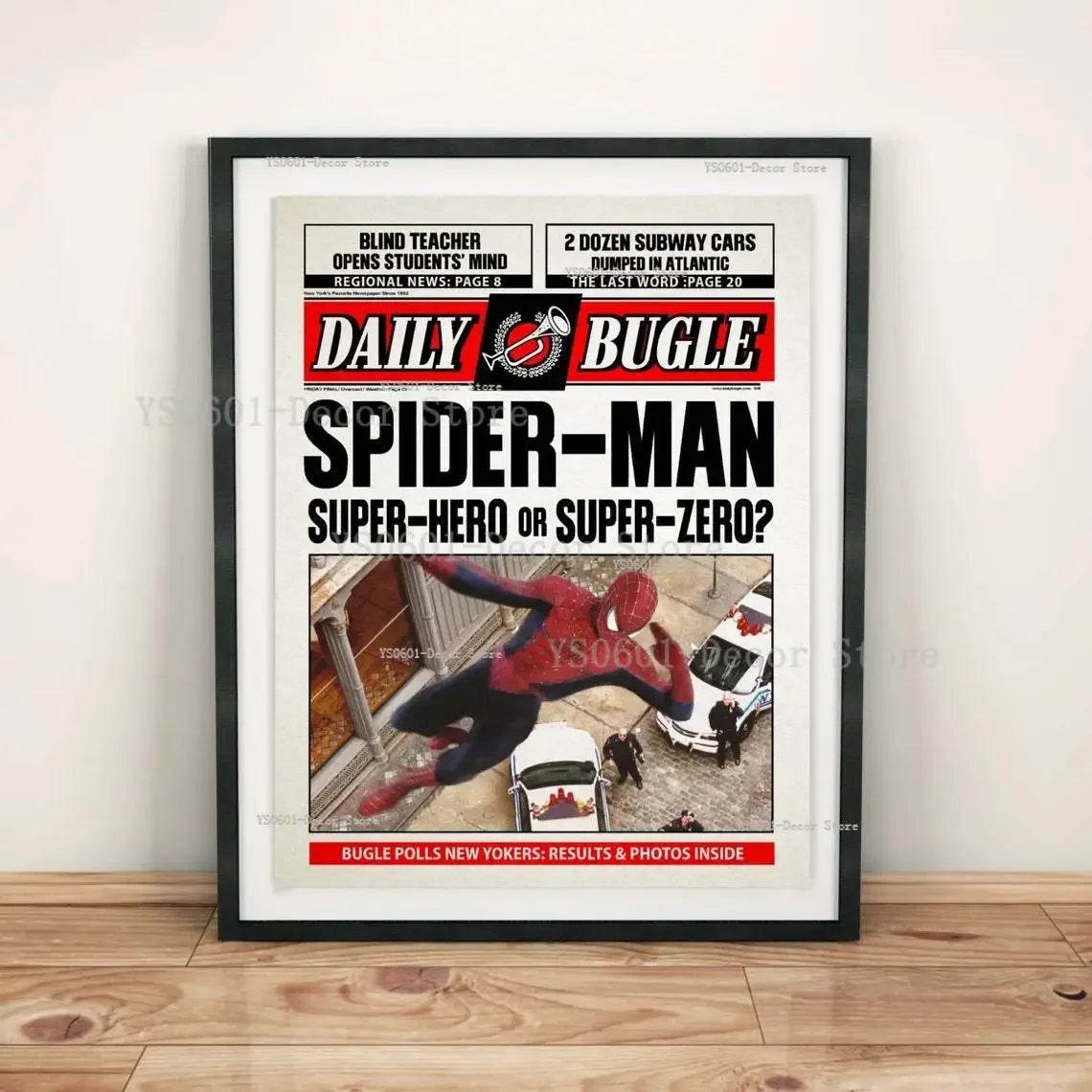 Poster Spiderman Article du Daily Bugle
