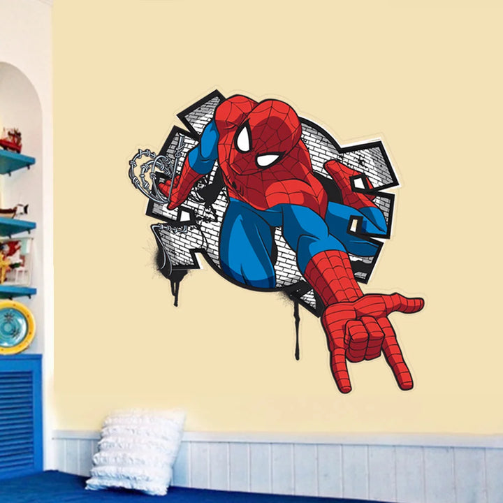 Stickers de Décoration XXL Spiderman Dessin Animé