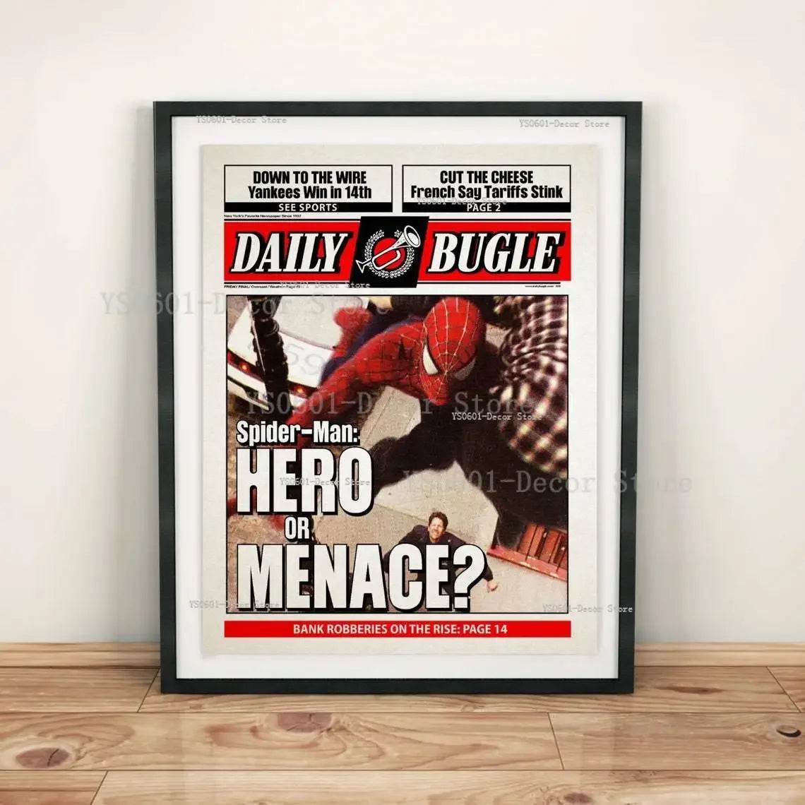 Poster Spiderman Article du Daily Bugle