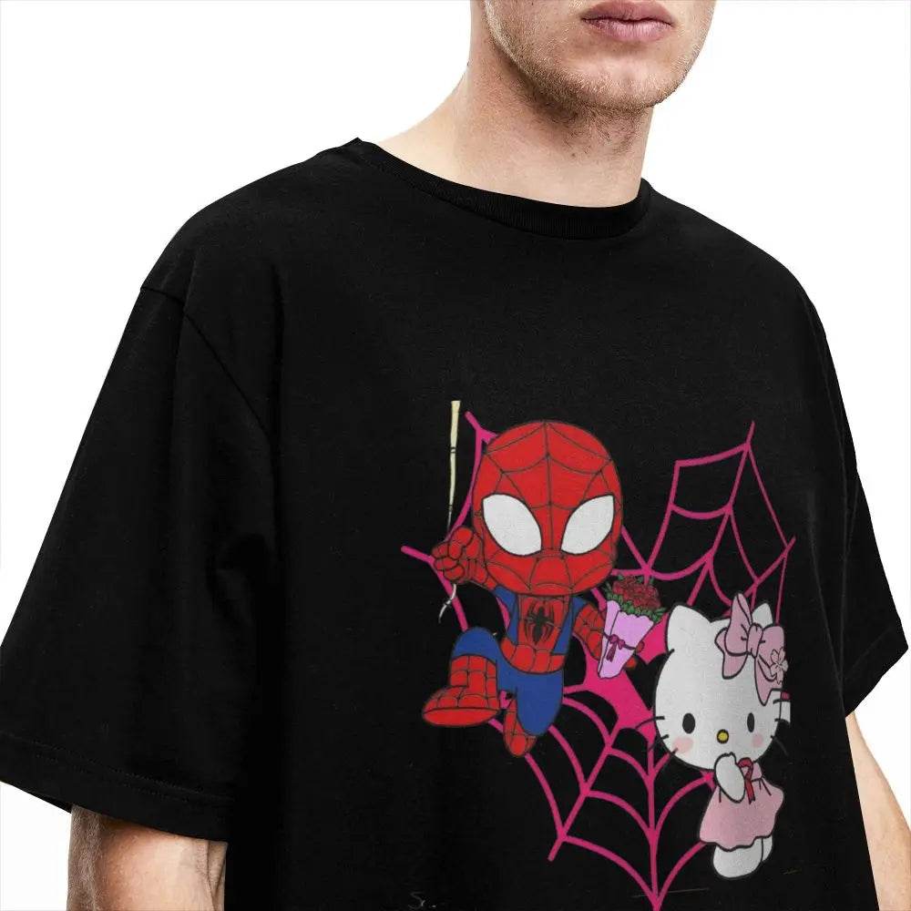 T-Shirt Spiderman et Hello Kitty