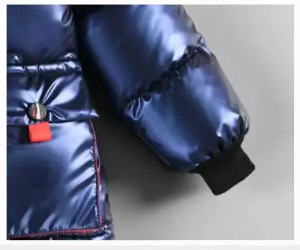 Chaqueta acolchada gruesa de Spiderman para niños