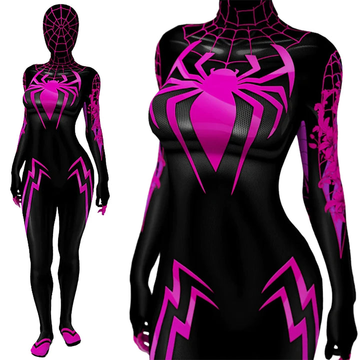 Costume di Spiderman - Spiderwomen Seta Rosa