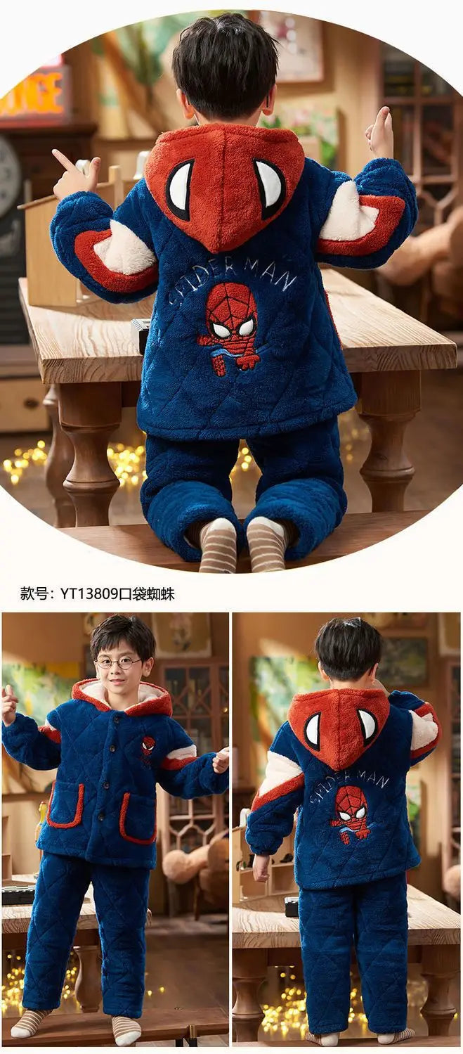 Ensemble Pyjama Spider-Man pour Enfant en flanelle douce & chaude
