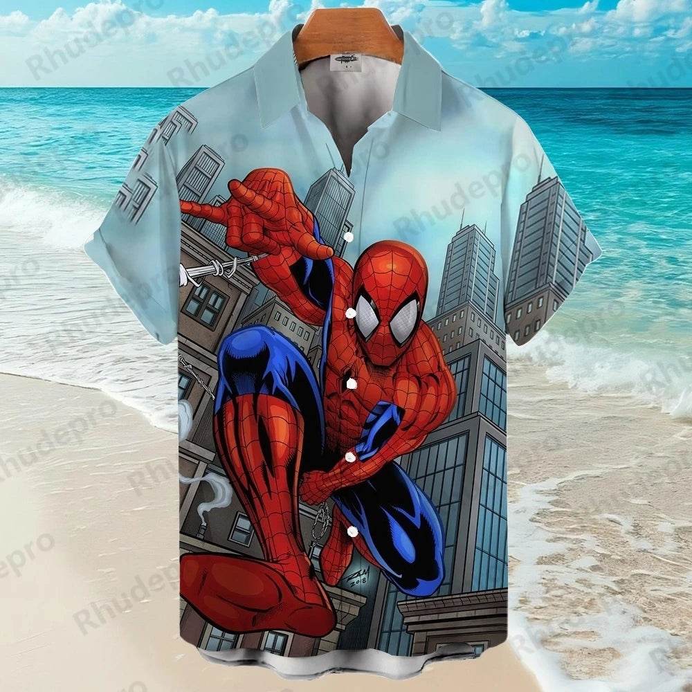 Chemise Spiderman Cartoon