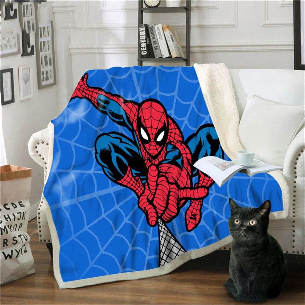 Plaid Spiderman Double Epaisseur
