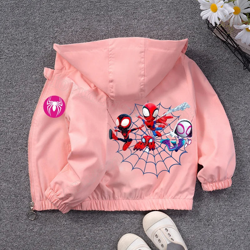 Veste Spiderman Coupe Vent pour Enfant