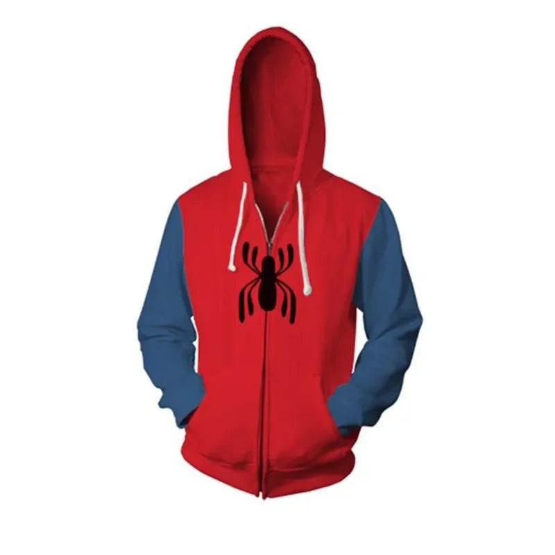 Sweat Zip à Capuche Spiderman Simple