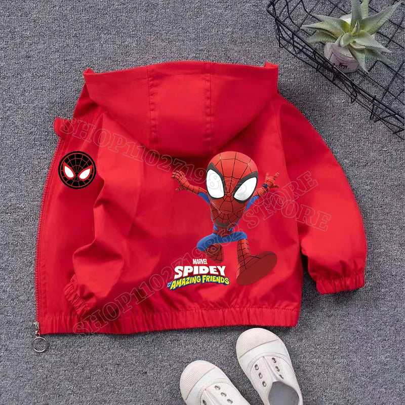 Veste Spiderman Coupe Vent pour Enfant