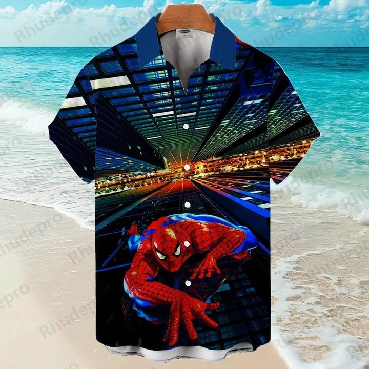 Chemise Spiderman qui Grimpe